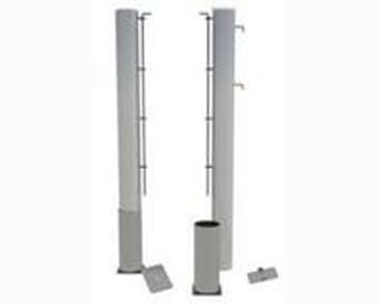 Теннисные стойки стационарные (алюминиевые)