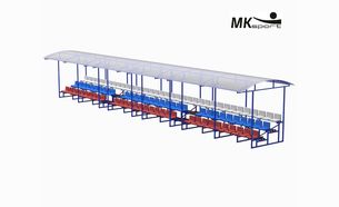 Трибуна на 100 мест с навесом