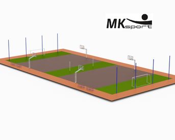 Спортивная пришкольная площадка