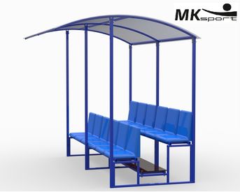 Трибуна для зрителей (стационарная с удлиненной крышей)