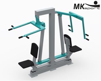 Уличный тренажер Жим от груди и Подтягивание