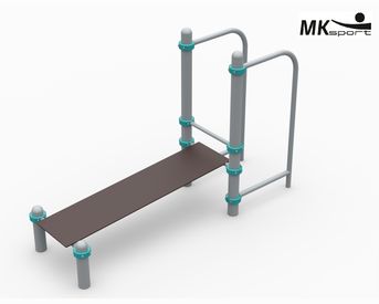 Воркаут лавка для пресса с брусьями