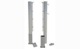 Теннисные стойки стационарные (алюминиевые)