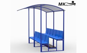 Трибуна для зрителей (стационарная с удлиненной крышей)