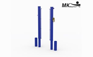 Стойки теннисные со скрытым механизмом натяжения сетки(89мм)