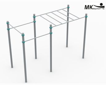 Воркаут рукоход с турниками